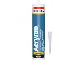 SOUDAL  500 GR ACRYRUB SİLİKONİZE MASTİK BEYAZ (SOUDAL)